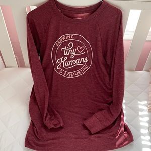 “Growing Tiny Humans” Maternity Sweatshirt